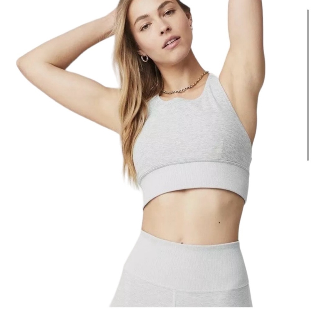 Alo Yoga Alosoft sports bra/top heather gray